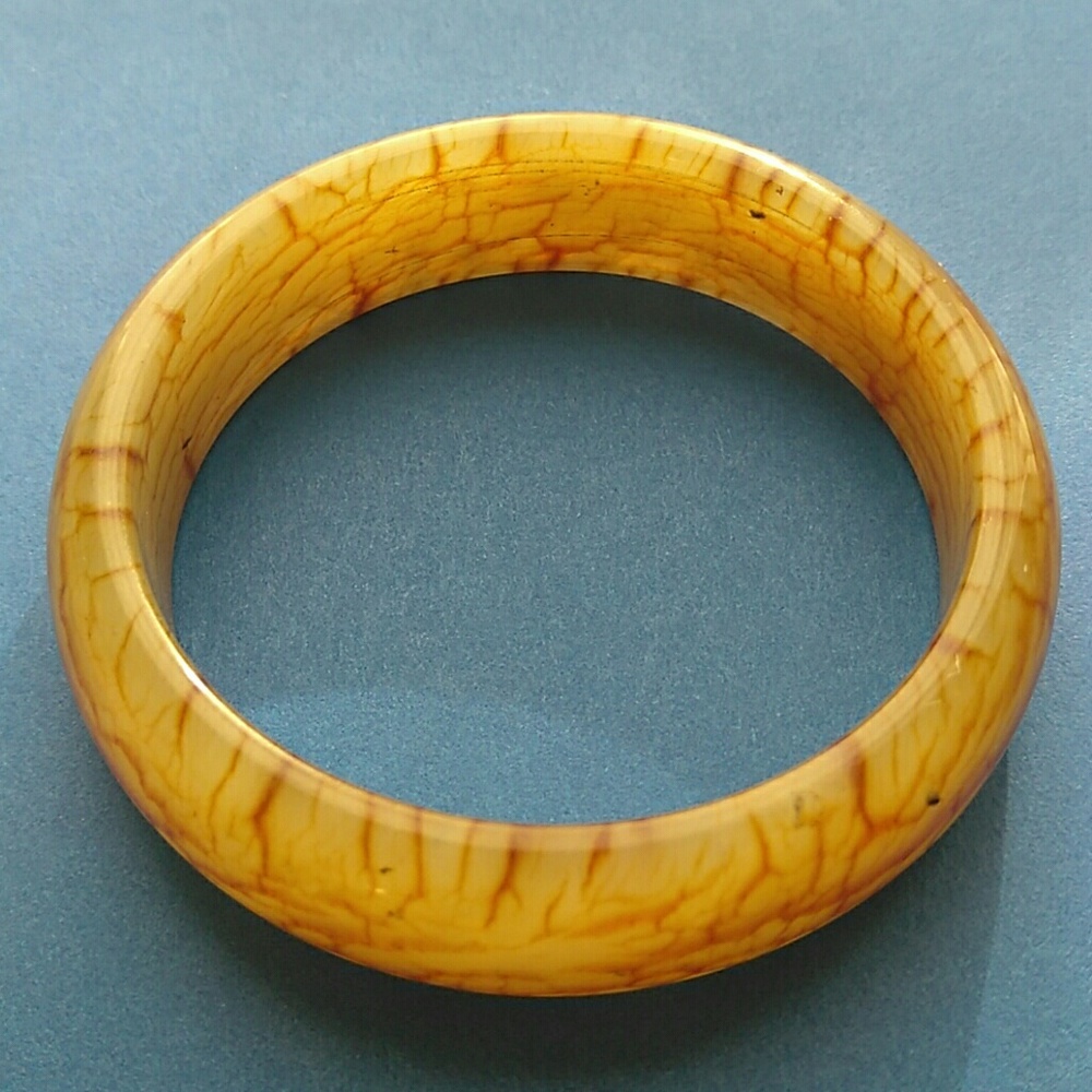 JADE BANGLE - Light/Dark Brown